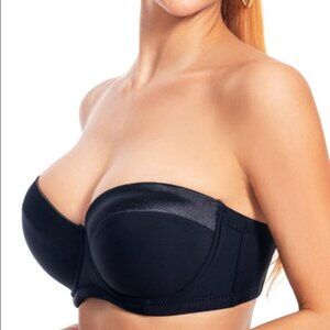 Dvpol Women's Strapless Bra Underwire Full Coverage *36B*